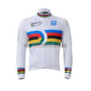 2010 Team Santini UCI Champion Cycling Long Jersey White Rainbow
