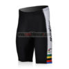 2010 Team Santini UCI Champion Cycling Shorts Bottoms Black White Rainbow