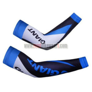 2012 Team GIANT Cycling Arm Warmers Sleeves Black White Blue