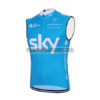 2015 Team SKY Cycling Sleeveless Vest Tank Top Blue