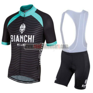 2016 Team BIANCHI MILANO Cycle Bib Kit Black Blue