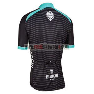 2016 Team BIANCHI MILANO Cycle Jersey Maillot Shirt Black Blue