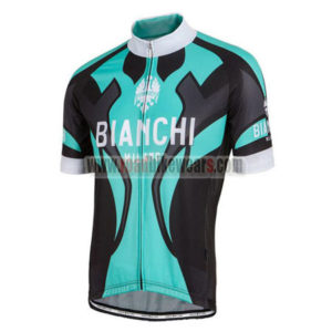 2016 Team BIANCHI MILANO Cycle Jersey Maillot Shirt Blue Black