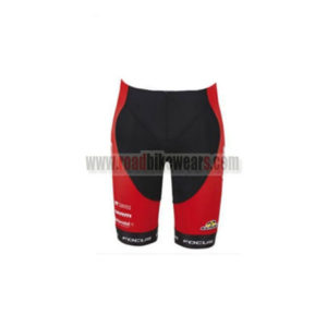 2016 Team FOCUS Bicycle Shorts Bottoms Red Black