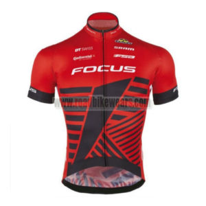 2016 Team FOCUS Bike Jersey Maillot Shirt Red Black