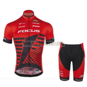 2016 Team FOCUS Bike Riding Kit Red Black