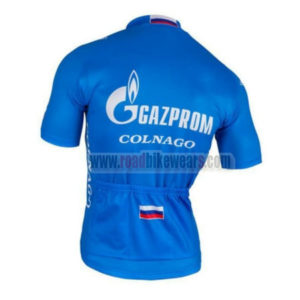 2016 Team GAZPROM COLNAGO Riding Jersey Maillot Shirt Blue