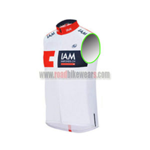 2016 Team IAM Cycle Sleeveless Vest Tank Top White Red Blue