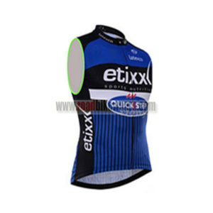 2016 Team etixxl QUICK STEP Cycle Sleeveless Vest Tank Top Blue