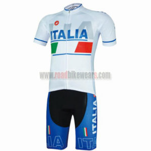 2017 ITALIA Castelli Riding Kit White Blue