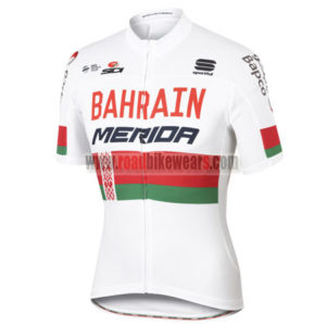 2017 Team BAHRAIN MERIDA Cycling Jersey Maillot Shirt White