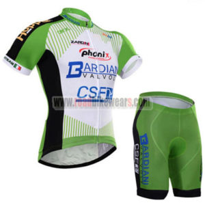2017 Team BARDIANI CSF Cycling Kit Green White Black