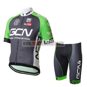 2017 Team GCN Santini Cycle Kit Black Green