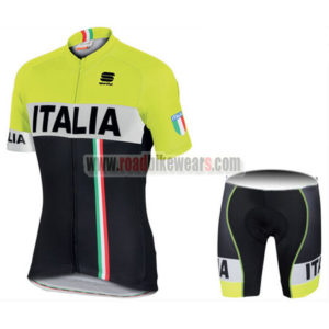 2017 Team ITALIA Sportful Cycle Kit Yellow Black