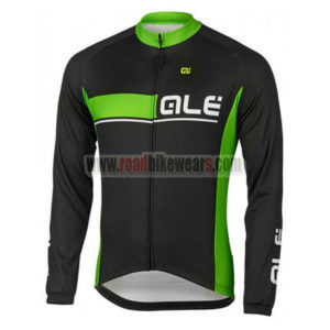 2017 Team QLE Cycling Long Jersey Maillot Black Green