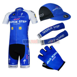 2017 Team QUICK STEP Cycling Combo Set Blue 5-pieces