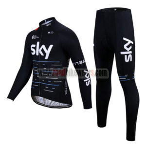 2017 Team SKY Castelli Cycle Long Suit Black