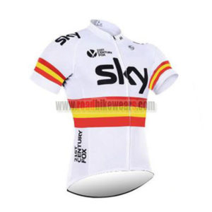 2017 Team SKY RAPHA Spain Cycling Jersey Maillot Shirt White