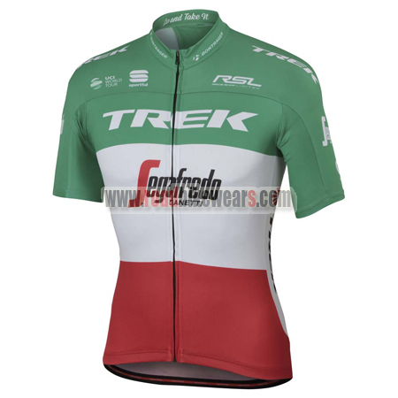 2017 TREK Segafredo Italy Champion Riding Clothing Biking Jersey Shirt Maillot Cycliste Green | Road Bike Wear Store