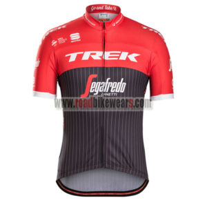 2017 Team TREK Segagredo Riding Jersey Maillot Shirt Red Black