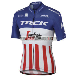 2017 Team TREK Segagredo US American Champion Cycling Jersey Maillot Shirt Blue Red