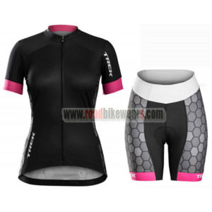 2017 Team TREK Womens Lady Cycling Kit Black Pink