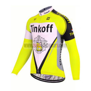 2017 Team Tinkoff Cycle Long Jersey Maillot Yellow