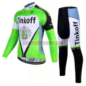 2017 Team Tinkoff Cycle Long Suit Green