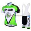 2017 Team Tinkoff Riding Bib Kit Green