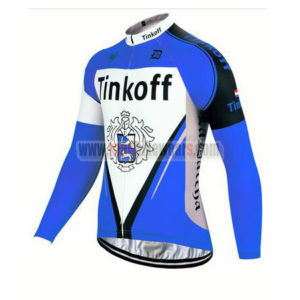 2017 Team Tinkoff Riding Long Jersey Maillot Blue