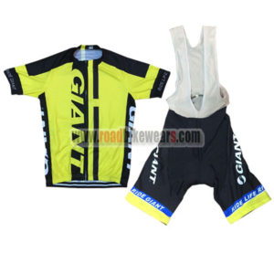 2015 Team GIANT Cycling Bib Kit Yellow