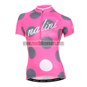 2015 Team Nalini funtional Women's Lady Cycling Jersey Maillot Shirt Pink