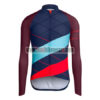 2015 Team Rapha Cycling Long Jersey Blue Red