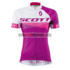 2015 Team SCOTT Women's Lady Cycle Jersey Maillot Shirt Purple White