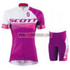 2015 Team SCOTT Women's Lady Cycling Kit Purple White