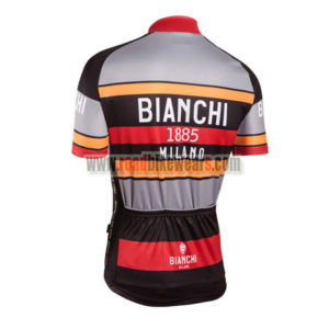 2016 Team BIANCHI 1885 MILANO Bicycle Jersey Maillot Shirt Grey Black Red