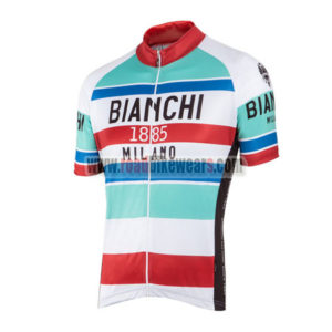 2016 Team BIANCHI 1885 MILANO Cycling Jersey Maillot Shirt Blue White Red