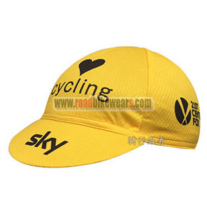 2016 Team SKY Cycling Cap Hat Yellow