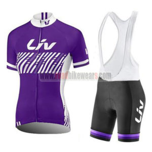2017 Liv Womens Cycle Bib Kit Purple