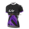2017 Liv Womens Cycle Jersey Maillot Shirt Black Purple