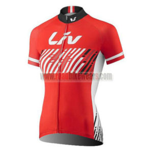 2017 Liv Womens Riding Jersey Maillot Shirt Red