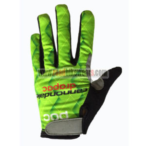 2017 Team Cannondale drapac Cycling Full Fingers Gloves Green
