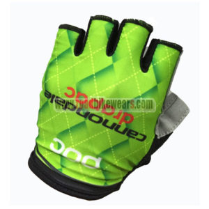 2017 Team Cannondale drapac Cycling Gloves Mitts Half Fingers Green
