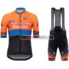 2017 Team DE ROSA Santini Cycle Bib Kit Orange Blue Black