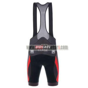 2017 Team DUCATI CORSE Riding Bib Shorts Bottoms Black Red