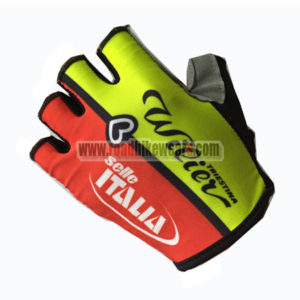 2017 Team ITALIA Cycling Gloves Mitts Half Fingers Yellow Red