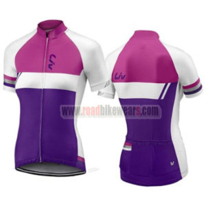 2017 Team Liv Womens Lady Bicycle Cycling Jersey Maillot Shirt Pink Purple