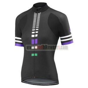 2017 Team Liv Womens Lady Biking Jersey Maillot Shirt Black