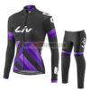 2017 Team Liv Womens Lady Cycle Long Suit Black Purple