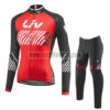 2017 Team Liv Womens Lady Riding Long Suit Red Black